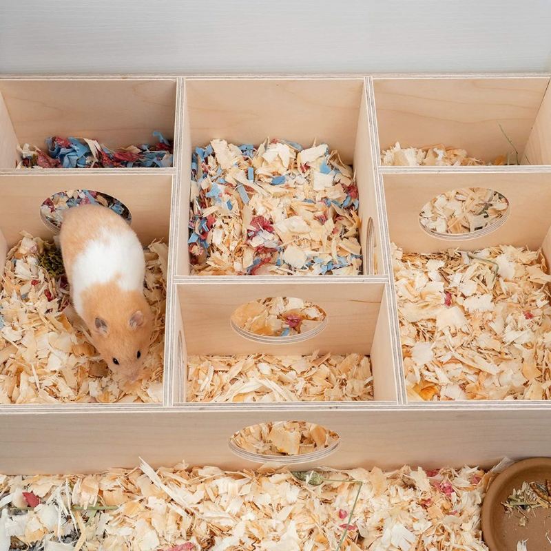 hamsterhuis met meerdere kamers