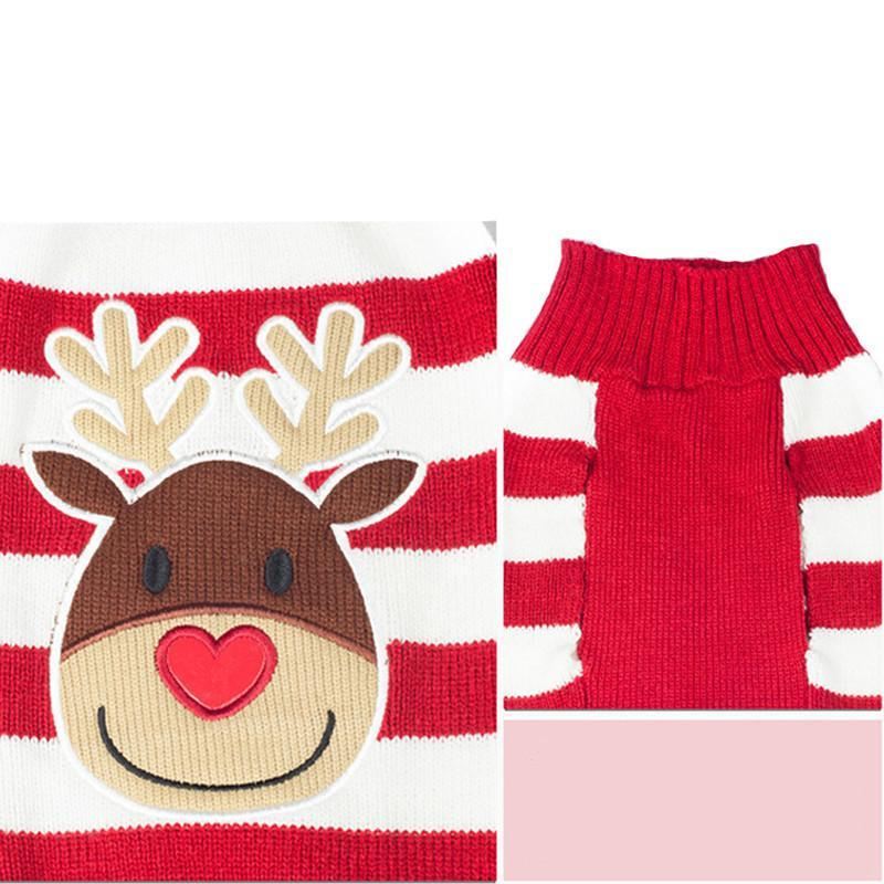 hand gebreide kersttrui voor huisdieren
