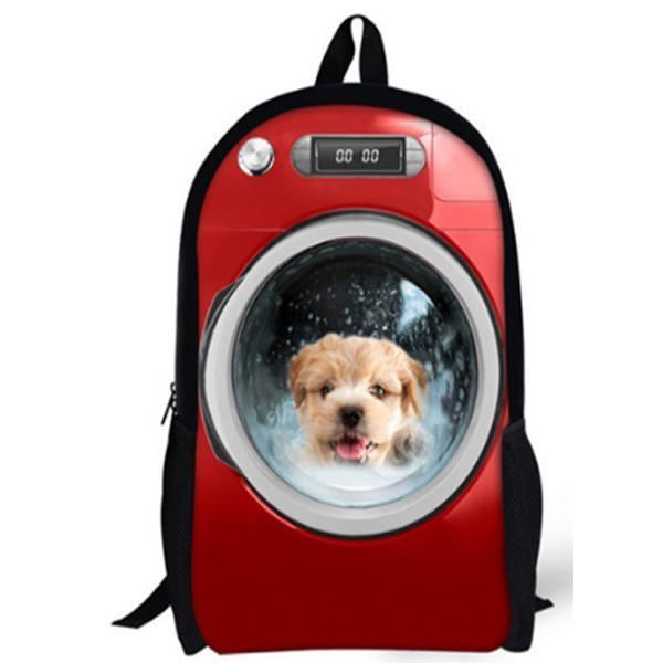 hond 3d wasmachine rugzakken