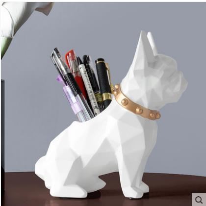 hond ambachtelijke pennenhouder decoratie