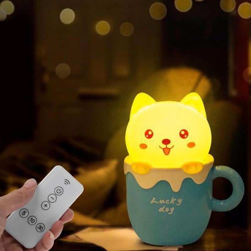 hond stijl baby slaapkamer bureaulamp