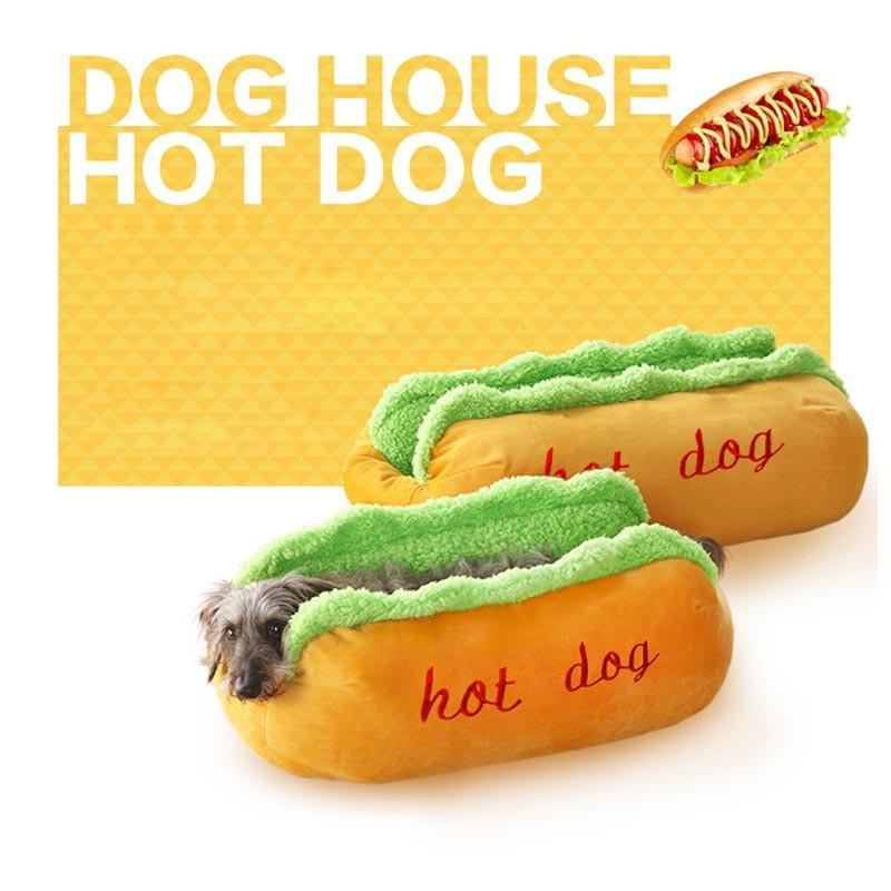 hotdoghuisbed met afneembaar kussen en waterdichte bodem