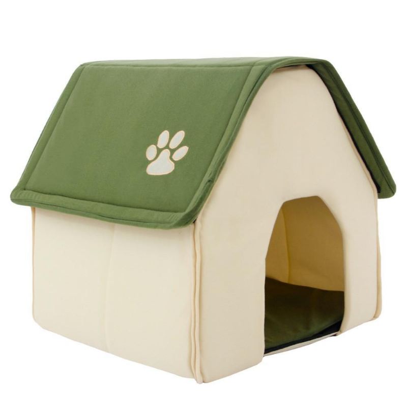 huis voor huisdieren in huisvorm met afneembaar kussen en waterdichte bodem