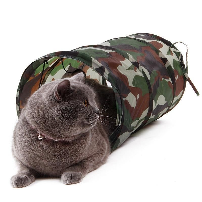 huisdier camouflage tent en speeltunnel buitenspeelgoed
