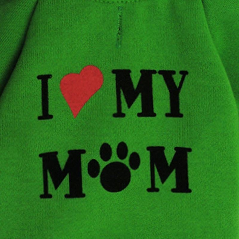 ik hou van mijn moeder honden hoodies jassen