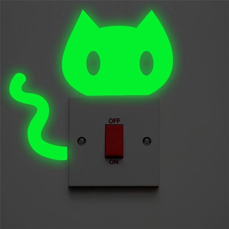 kat glow in the dark sticker