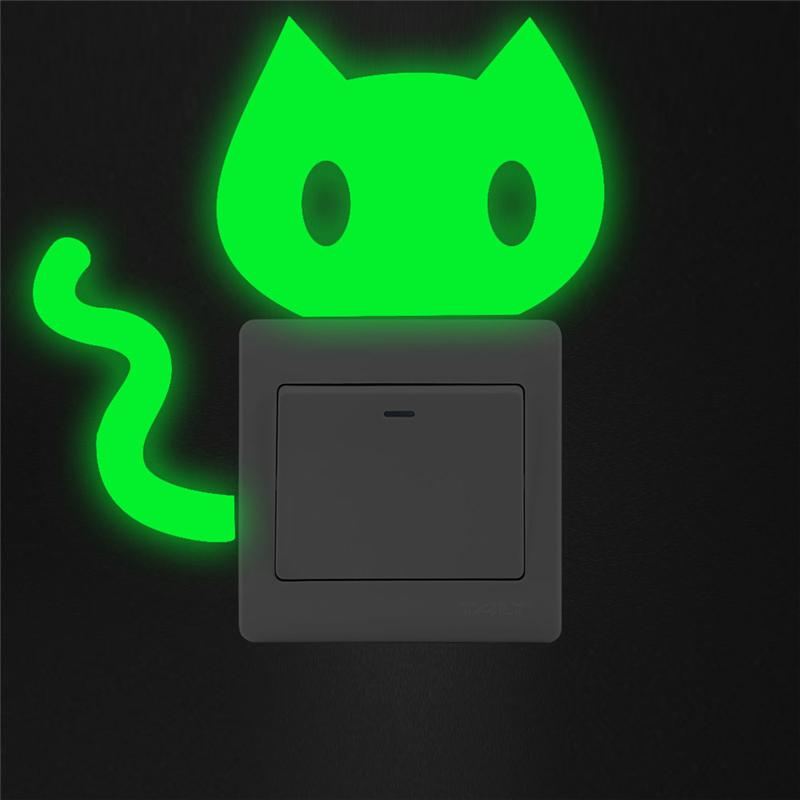 kat glow in the dark sticker