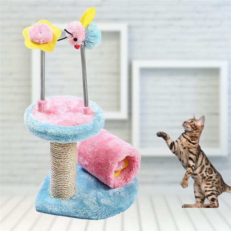 kat klimmen en springen krabplank pijler speelgoed