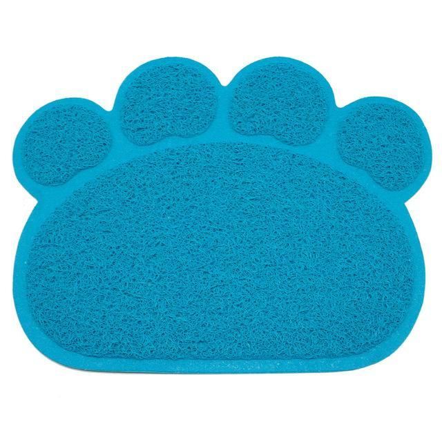 kattenbakmat in de vorm van een poot die uw vloer schoon houdt