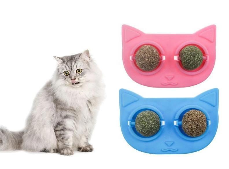 kattengezicht vorm kattenkruid bal