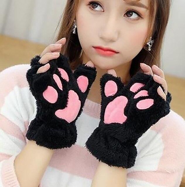 kattenpoot vingerloze handschoenen