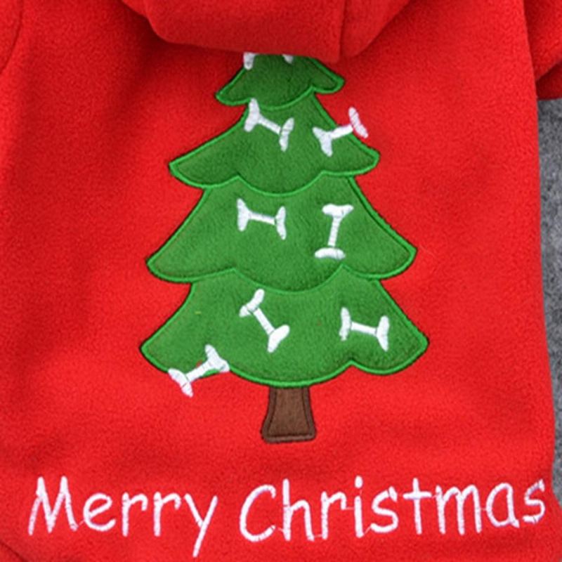 kerstboom ontwerp huisdier uitloper jas