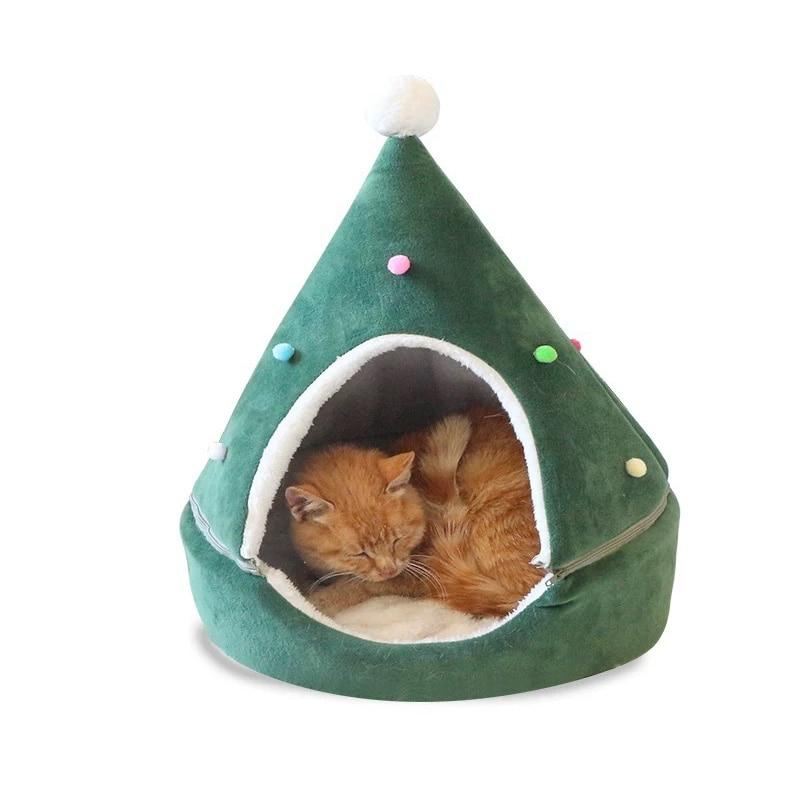 kerstboom vorm huisdier huis