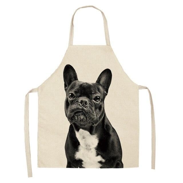 keukenschort met bulldog print