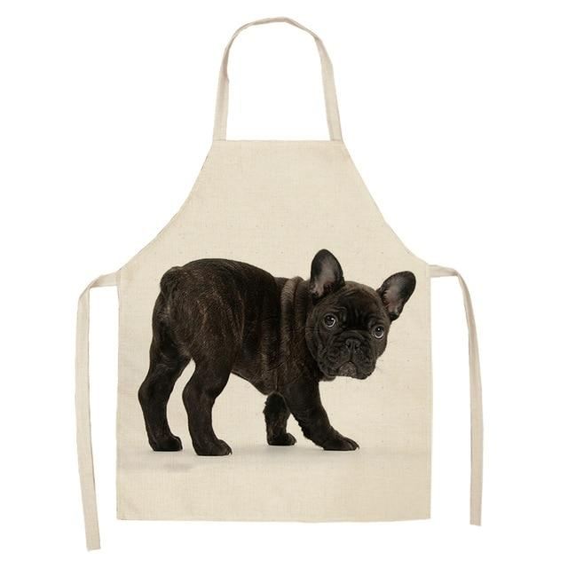 keukenschort met bulldog print