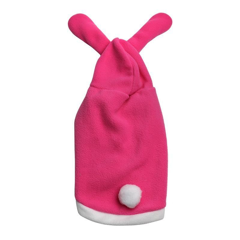 konijnenkostuum fleece warme outfit met capuchon voor katten