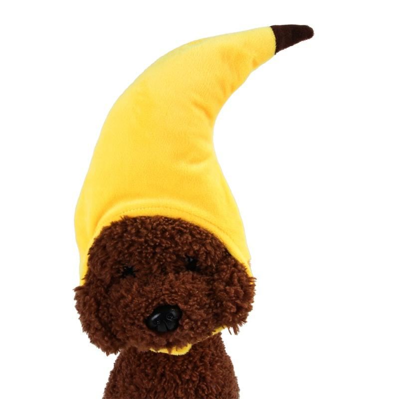 kostuum voor huisdieren met banaanontwerp