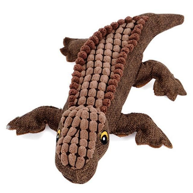krokodil stijl piepend hond kauwtrainingsspeelgoed
