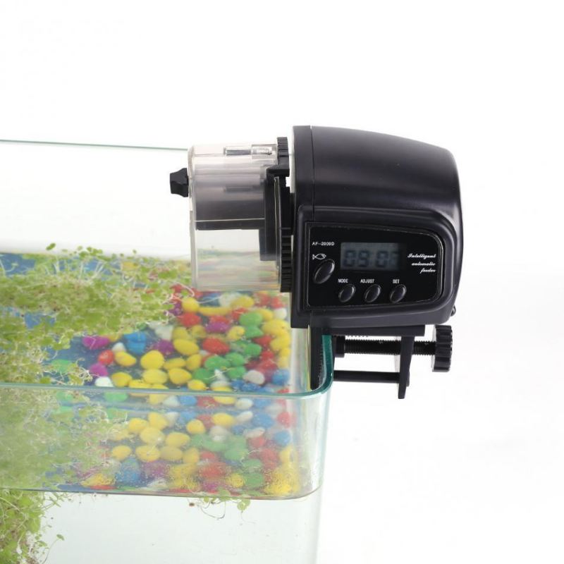 lcd-display automatische feeder-dispenser voor vissen met timer