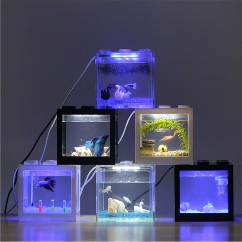 led-licht mini bouwsteen aquarium