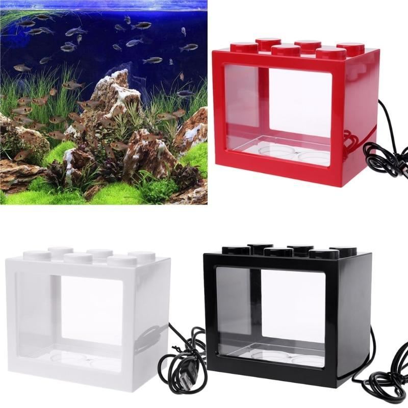 led-licht mini bouwsteen aquarium