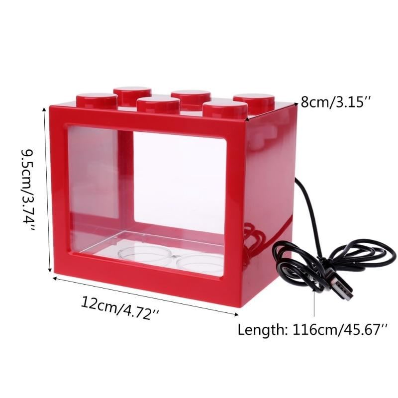 led-licht mini bouwsteen aquarium