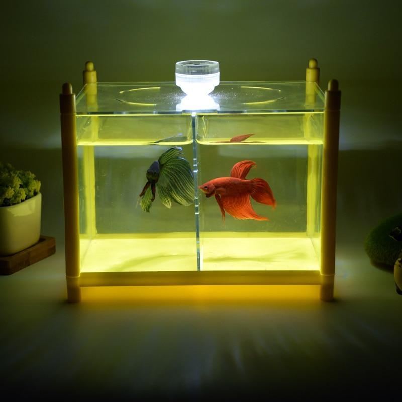 led mini glazen aquarium