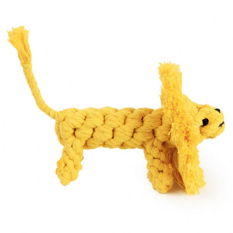 leeuwvormig hondenspeelgoed met meerdere strengen