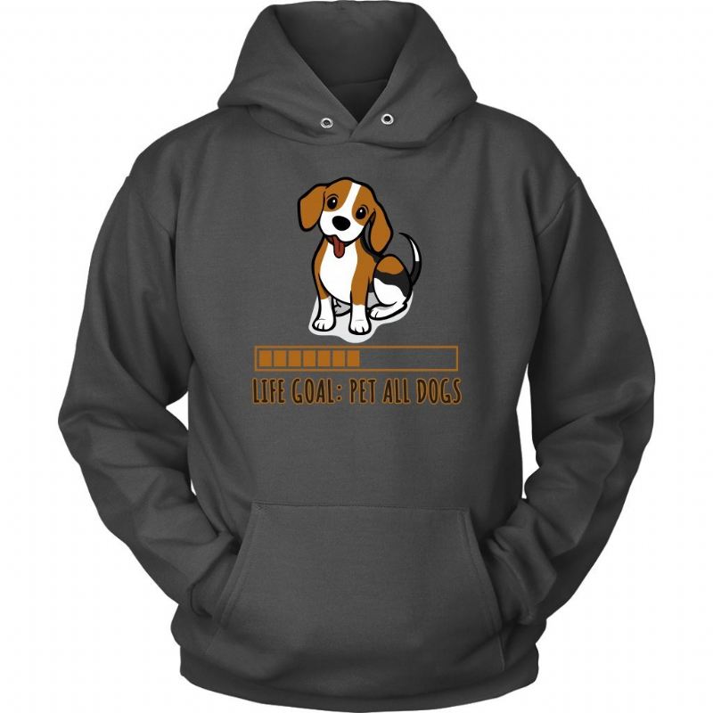 leven doel hond hoodie design