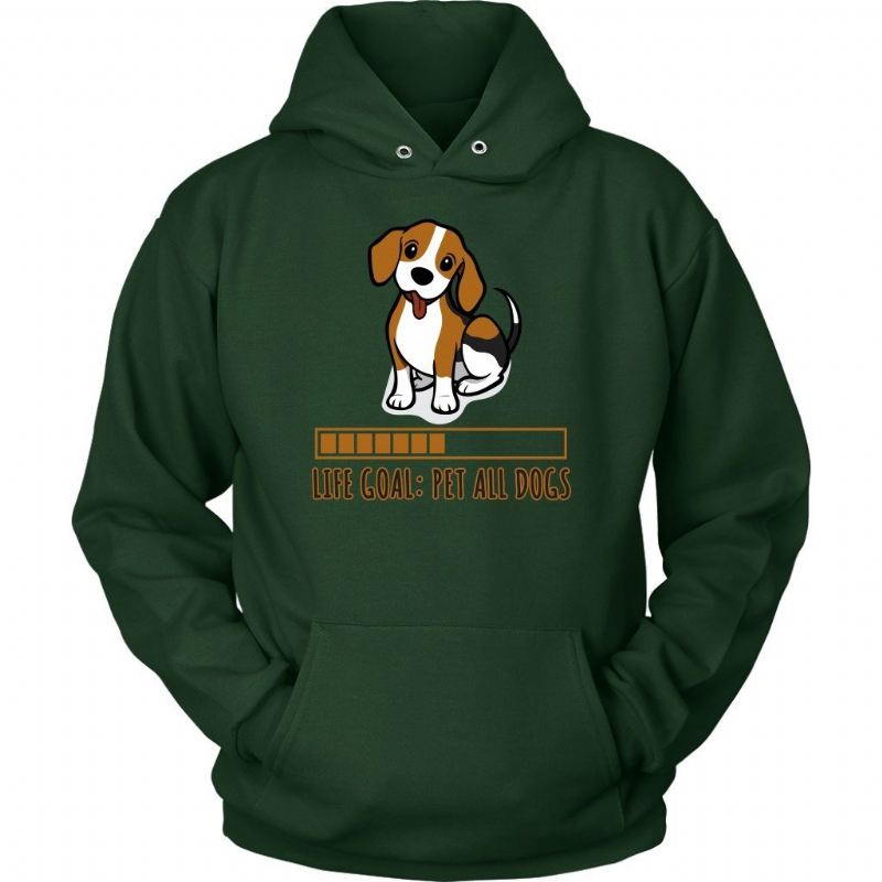 leven doel hond hoodie design