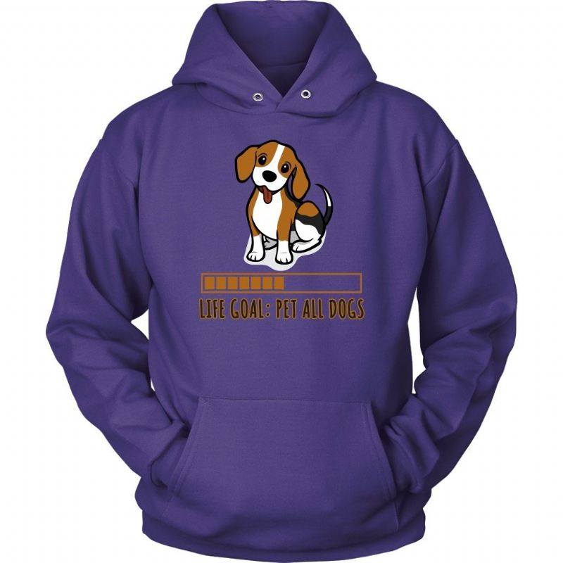 leven doel hond hoodie design
