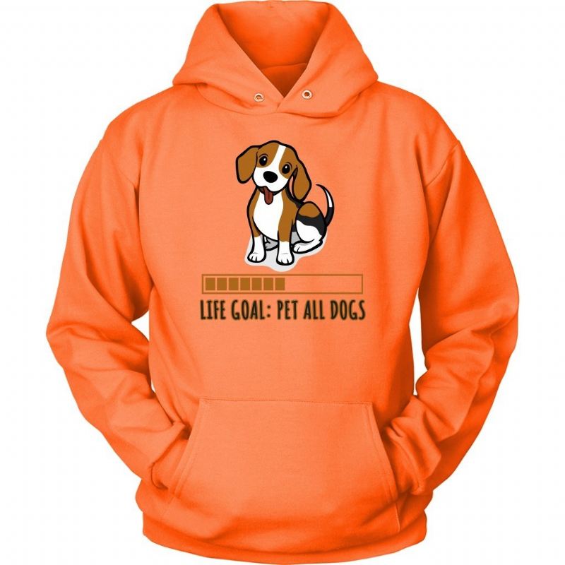 leven doel hond hoodie design