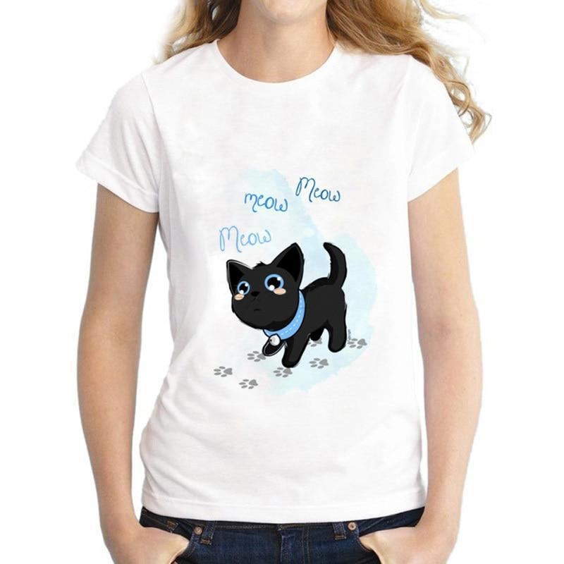 miauw miauw miauw printer t-shirt