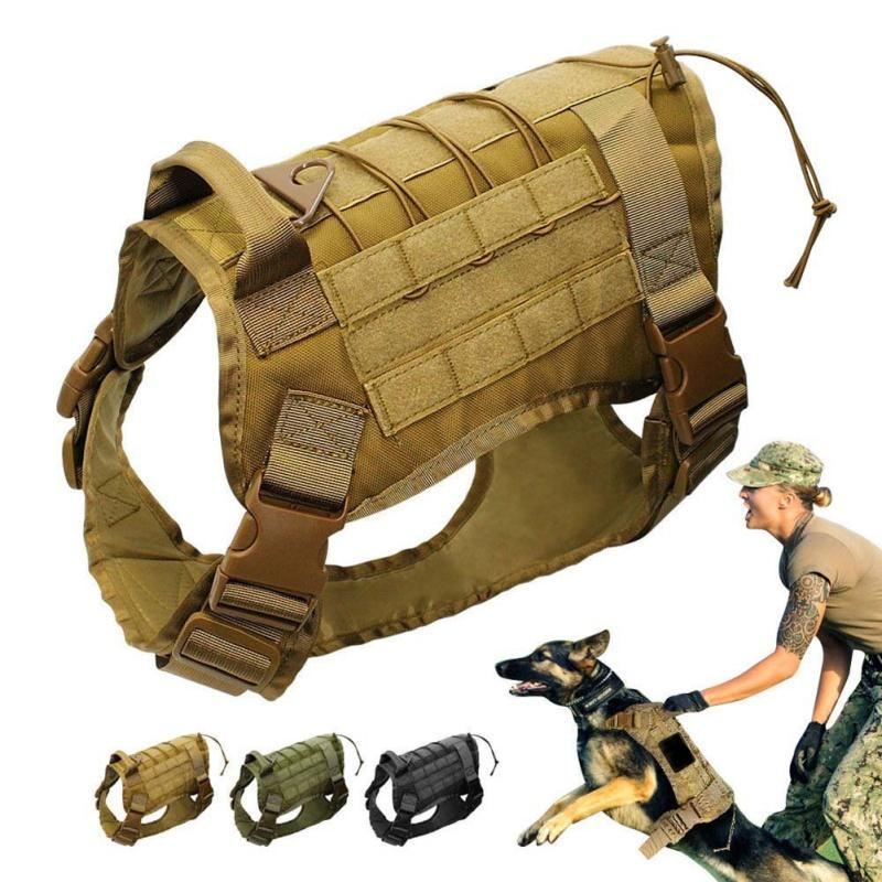 militaire patrouille verstelbare hondentuig met handvat jacht