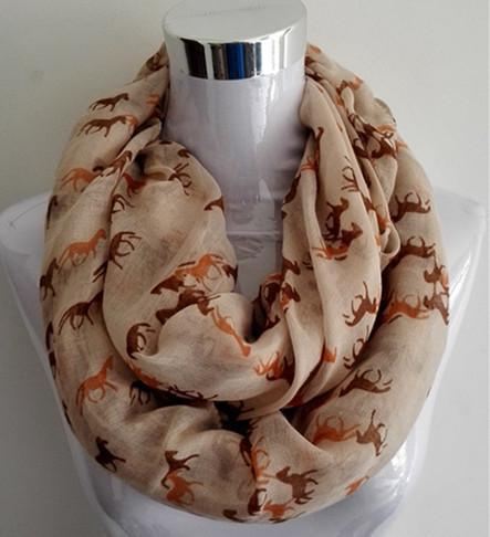 mini paardenmode infinity running design sjaal voor dames en dames