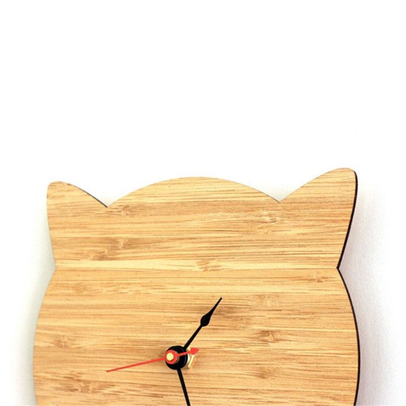 moderne minimalistische mooie kattenmuurklok