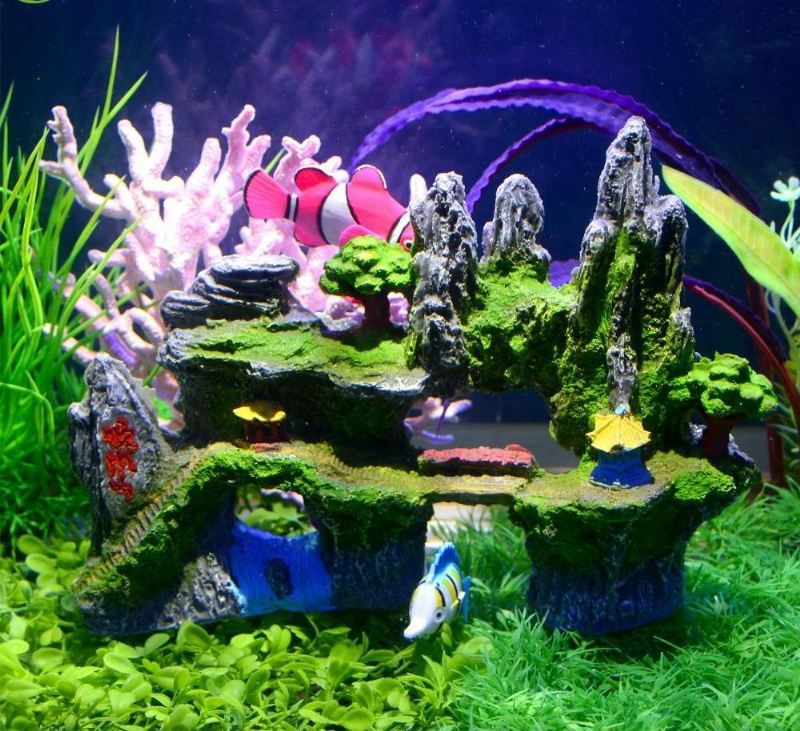 mos rotsen landschap aquarium aquarium decoratie