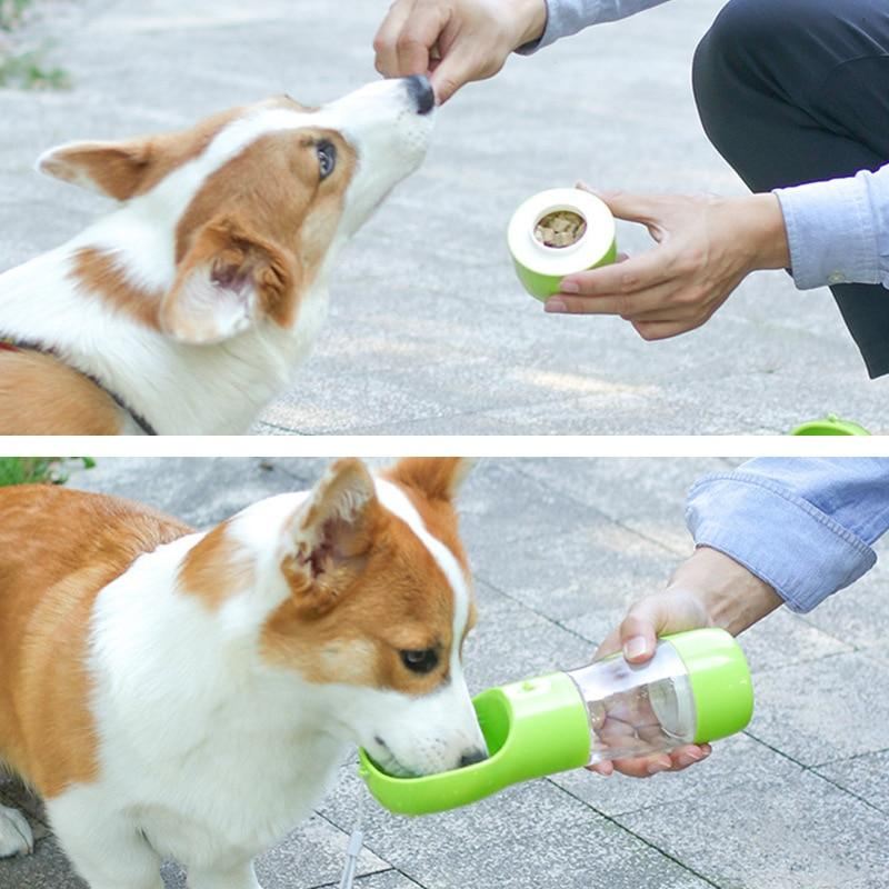 multifunctionele draagbare drinkfles voor huisdieren