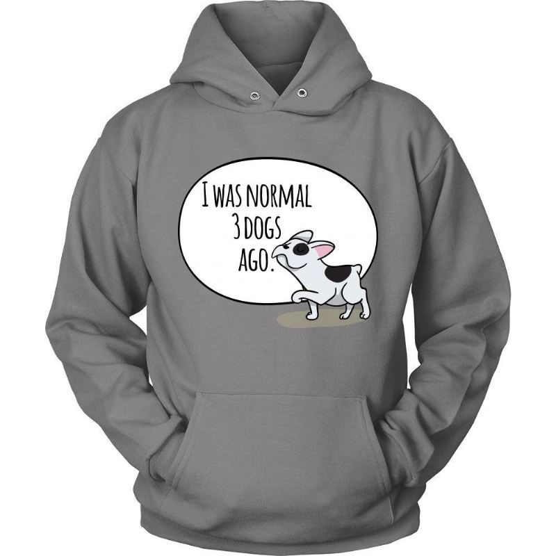 normaal 3 honden geleden statement design hoodie