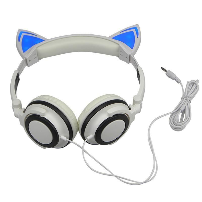 opvouwbare led-flitsende kat-headset