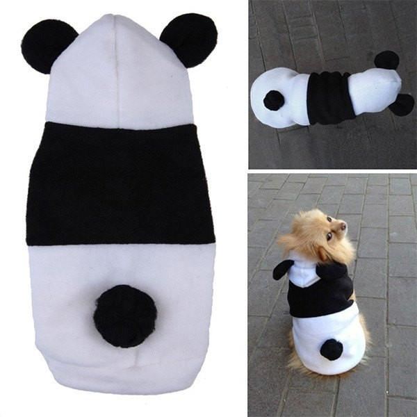 panda hoodie voor honden
