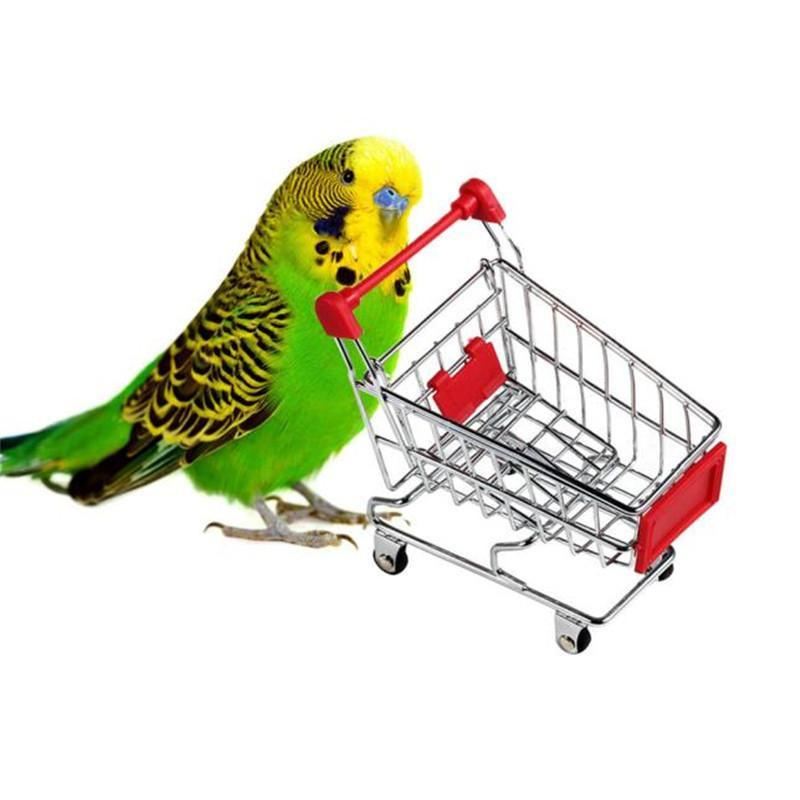 papegaai mini supermarkt winkelwagen trolley