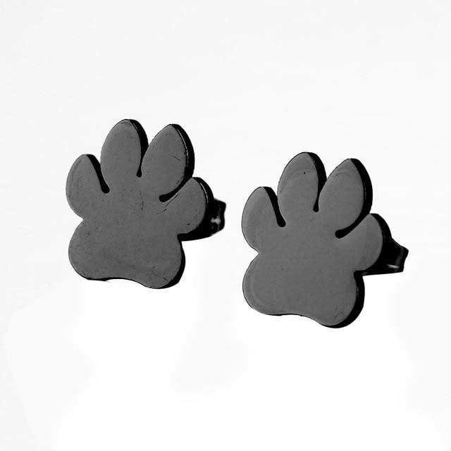 paw stud oorbellen