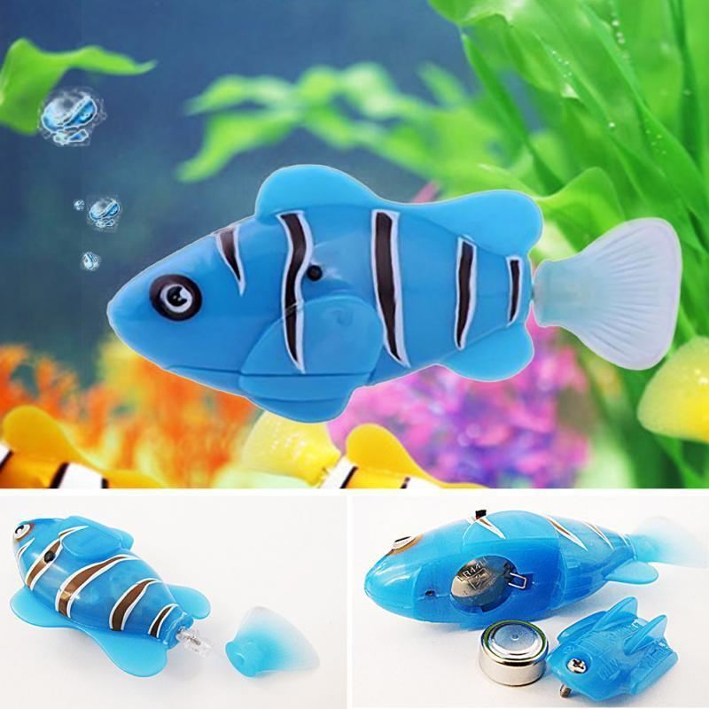 plastic decoratief robotvis speelgoed geactiveerd met batterij