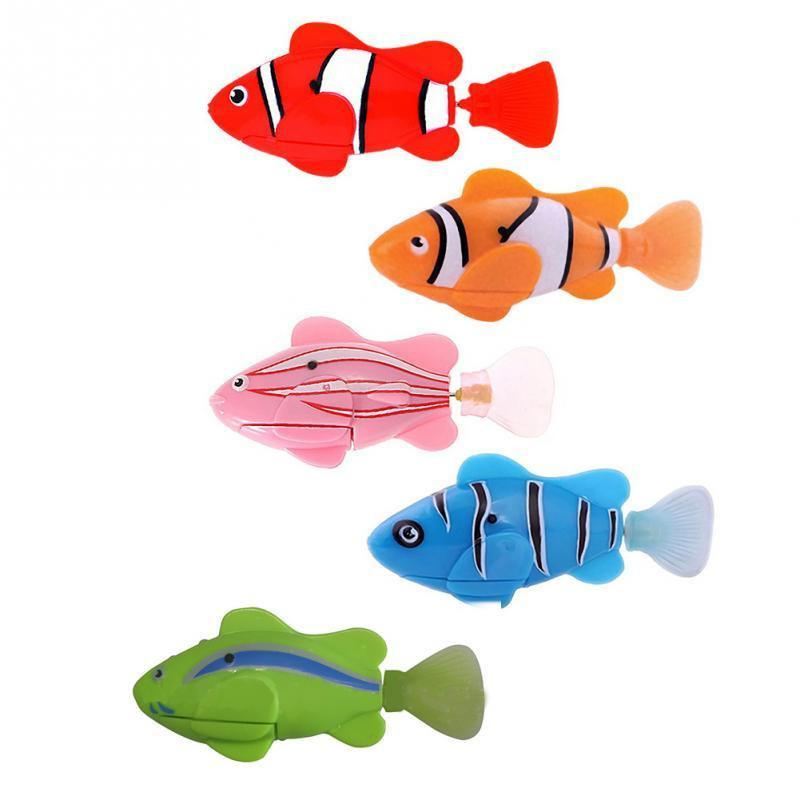 plastic decoratief robotvis speelgoed geactiveerd met batterij