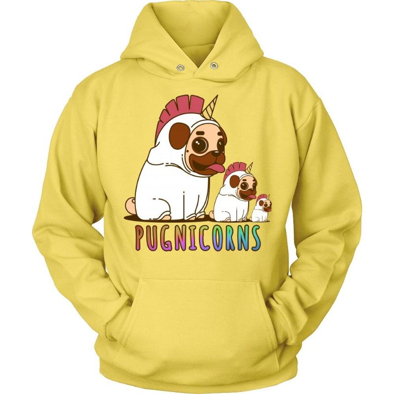 prachtig pugnicorns hoodieontwerp