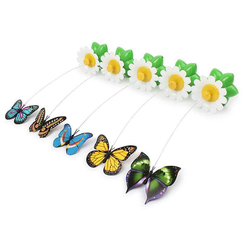 schattig elektrisch vlinder / vogel kat teaser speelgoed