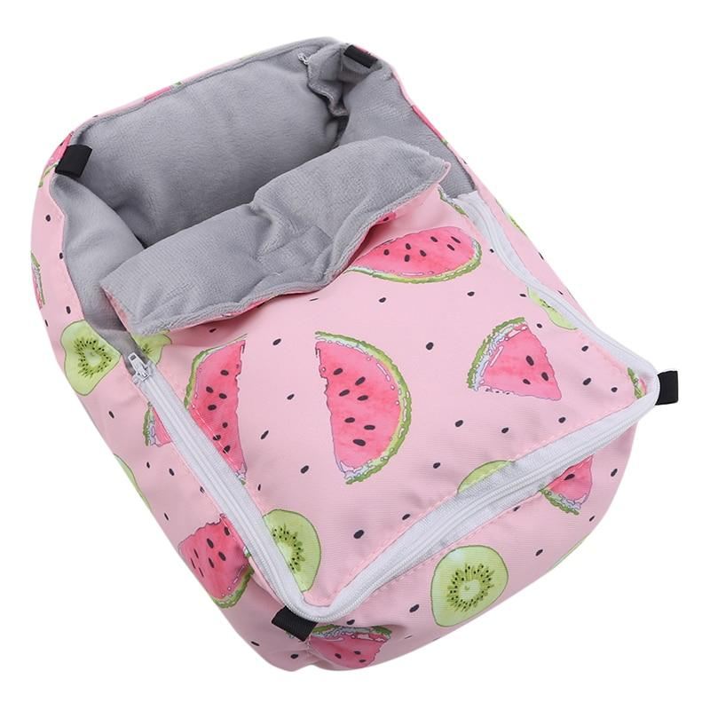 schattig hamsterbed met fruitprint