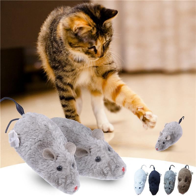 schattig uurwerk interactief muis kattenspeeltje