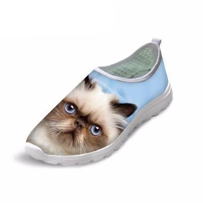 schattige 3d kat print air mesh schoenen